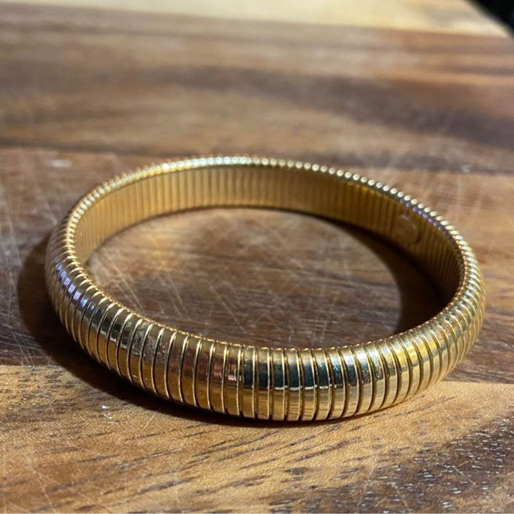 Vtg Park Lane Bangle Stretchy Bracelet - Signed
